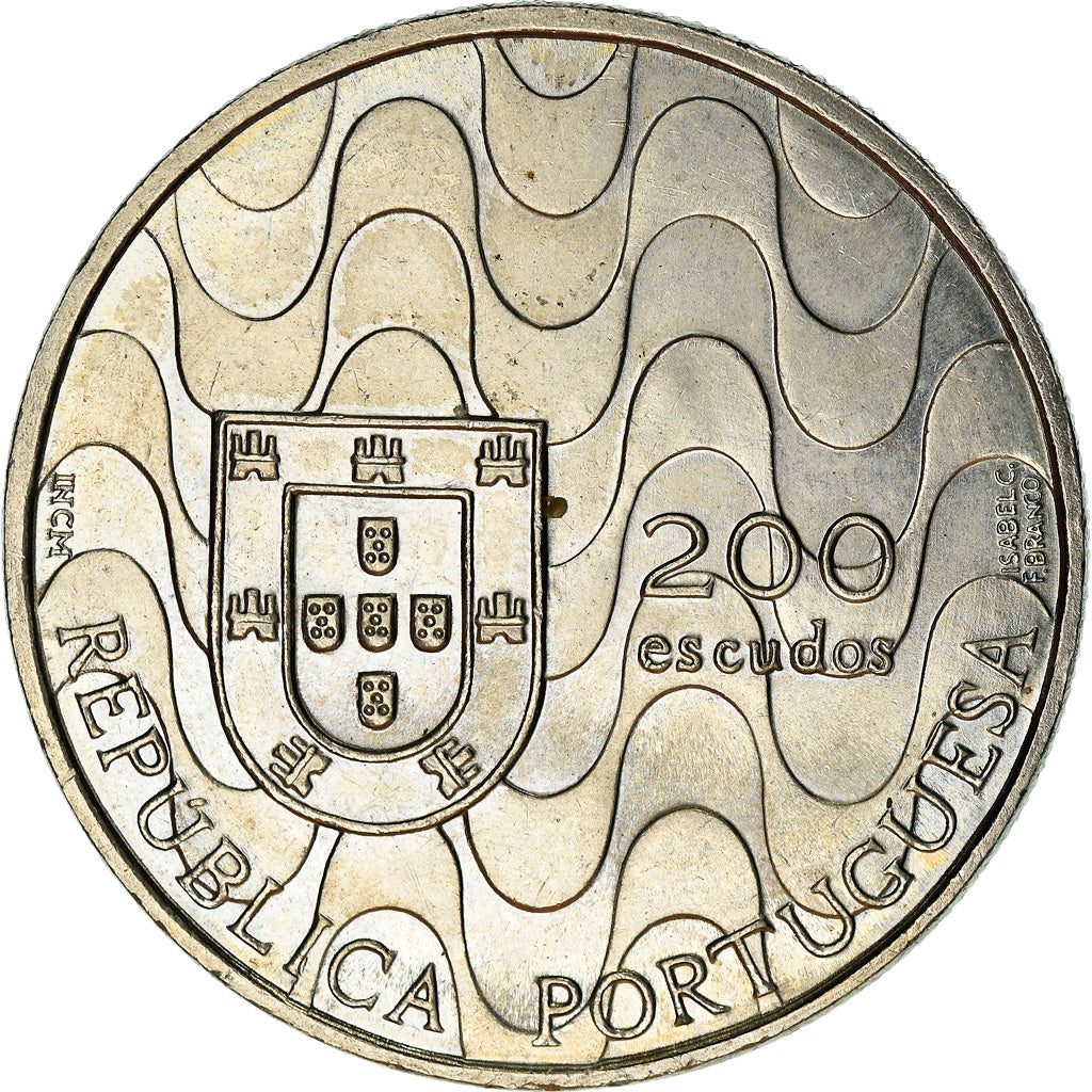 Moeda, Portugal, 200 Escudos, 1992, Lisbon, AU(50-53), Cobre-níquel, KM:663