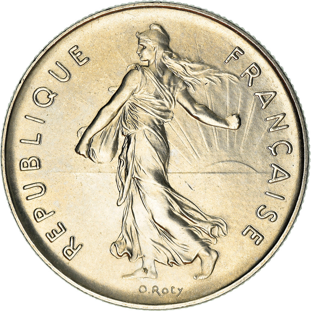 Moneta, Francia, Semeuse, 5 Francs, 1985, Paris, BB, Nichel placcato