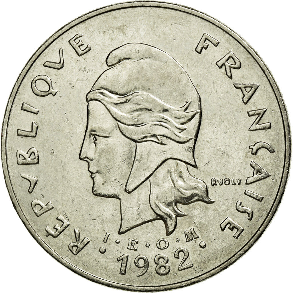 Coin, French Polynesia, 50 Francs, 1982, Paris, AU(50-53), Nickel, KM:13
