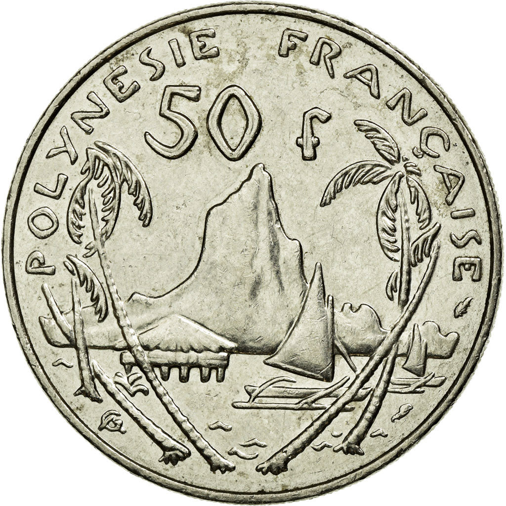 Coin, French Polynesia, 50 Francs, 1982, Paris, AU(50-53), Nickel, KM:13