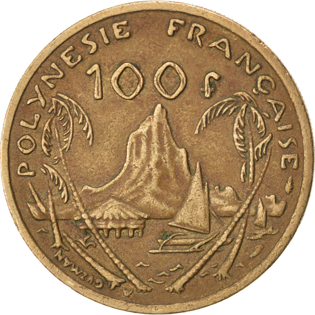 Coin, French Polynesia, 100 Francs, 1986, Paris, AU(50-53), Nickel-Bronze