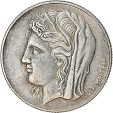 Coin, Greece, 10 Drachmai, 1930, EF(40-45), Silver, KM:72