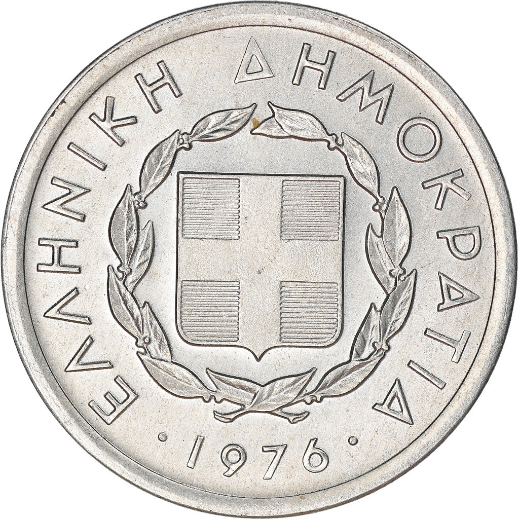 Coin, Greece, 20 Lepta, 1976, AU(55-58), Aluminum, KM:114