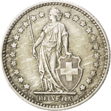 SWITZERLAND, Franc, 1956, Bern, KM #24, AU(50-53), Silver, 23.2, 4.97
