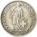 SWITZERLAND, Franc, 1956, Bern, KM #24, AU(50-53), Silver, 23.2, 4.97