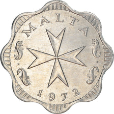Coin, Malta, 2 Mils, 1972, British Royal Mint, EF(40-45), Aluminum, KM:5