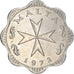 Coin, Malta, 2 Mils, 1972, British Royal Mint, EF(40-45), Aluminum, KM:5