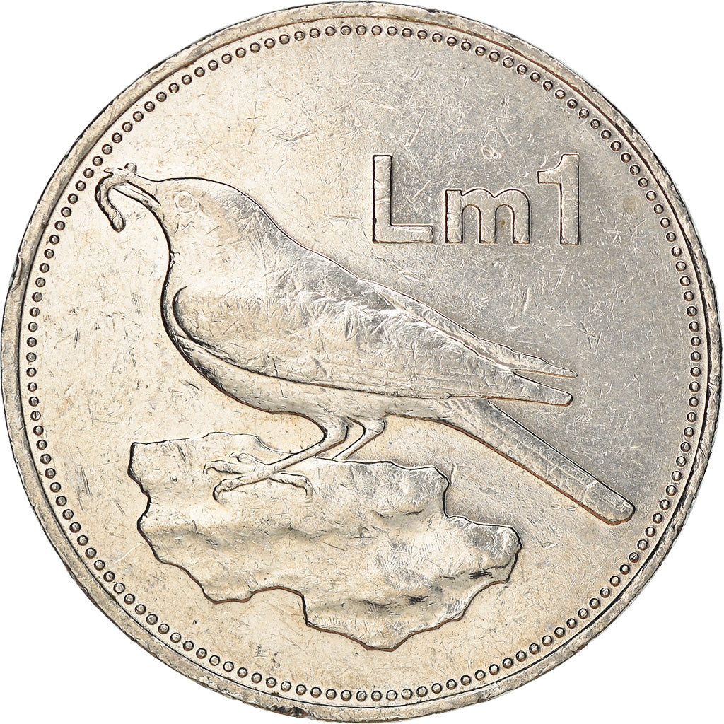 Moneta, Malta, Lira, 1986, British Royal Mint, BB, Nichel, KM:82