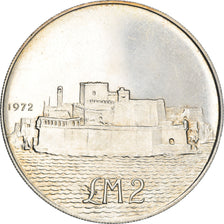 Coin, Malta, 2 Pounds, 1972, British Royal Mint, AU(55-58), Silver, KM:14