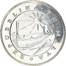 Coin, Malta, Pound, 1979, Franklin Mint, USA, AU(55-58), Silver, KM:51