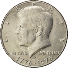 Coin, United States, Kennedy Half Dollar, Half Dollar, 1976, U.S. Mint, Denver