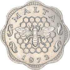 Coin, Malta, 3 Mils, 1972, British Royal Mint, EF(40-45), Aluminum, KM:6