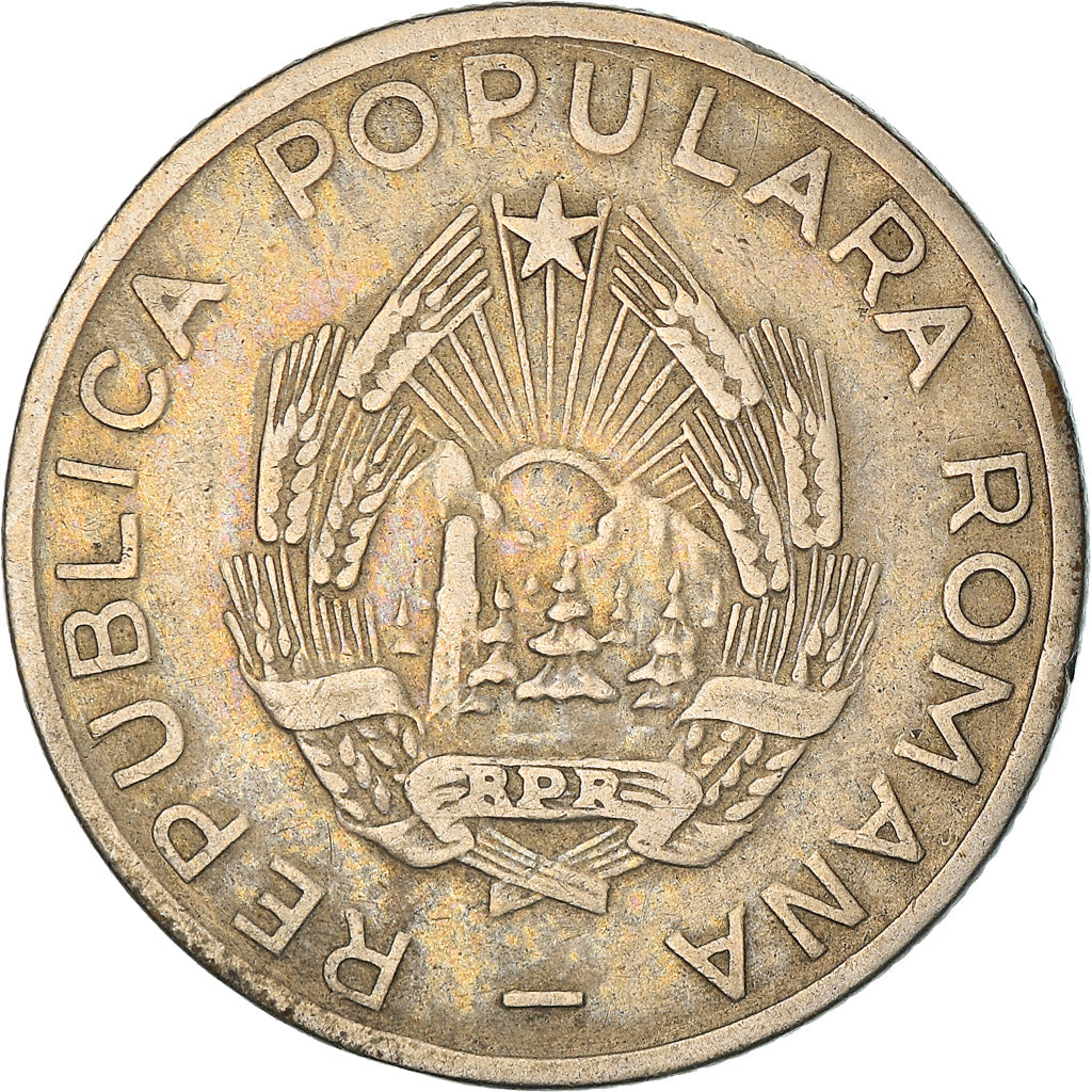 Coin, Romania, 25 Bani, 1954, EF(40-45), Copper-nickel, KM:85.2