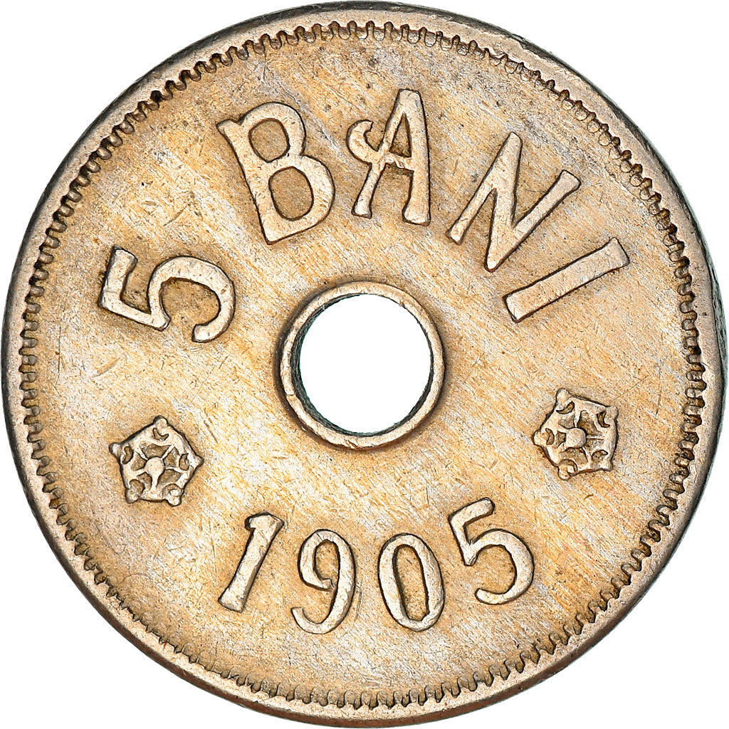 Moneta, Romania, Carol I, 5 Bani, 1905, BB, Rame-nichel, KM:31