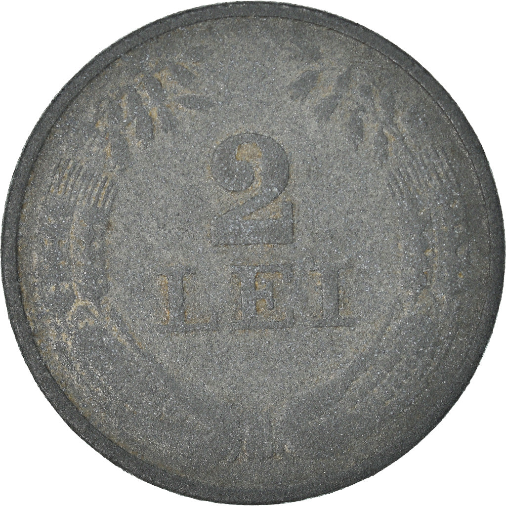 Coin, Romania, Mihai I, 2 Lei, 1941, VF(30-35), Zinc, KM:58
