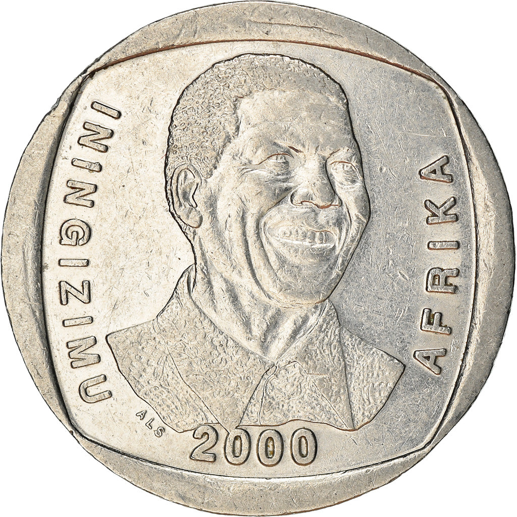 Coin, South Africa, 5 Rand, 2000, Pretoria, EF(40-45), Nickel plated steel