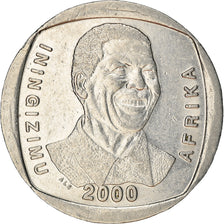 Coin, South Africa, 5 Rand, 2000, Pretoria, EF(40-45), Nickel plated steel
