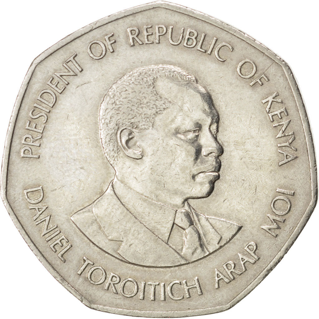 Kenya, République, 5 Shillings 1987, KM 23