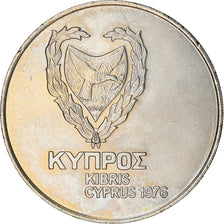 Coin, Cyprus, 500 Mils, 1976, EF(40-45), Copper-nickel, KM:45