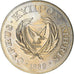 Moneta, Cypr, Pound, 1989, EF(40-45), Srebro, KM:64a
