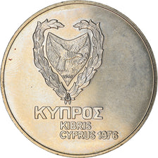 Moneda, Chipre, Pound, 1976, MBC, Plata, KM:46a