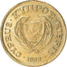 Monnaie, Chypre, 2 Cents, 1988, TTB, Nickel-brass, KM:54.2