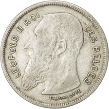 Coin, Belgium, 2 Francs, 2 Frank, 1909, AU(50-53), Silver, KM:58.1