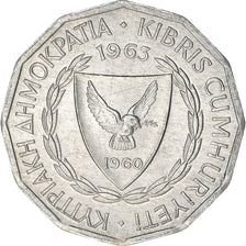 Coin, Cyprus, Mil, 1963, EF(40-45), Aluminum, KM:38