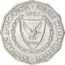 Coin, Cyprus, Mil, 1963, EF(40-45), Aluminum, KM:38