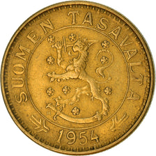 Monnaie, Finlande, 20 Markkaa, 1954, TTB, Aluminum-Bronze, KM:39