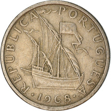 Coin, Portugal, 5 Escudos, 1968, VF(30-35), Copper-nickel, KM:591
