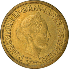 Coin, Denmark, Margrethe II, 10 Kroner, 1990, Copenhagen, EF(40-45)