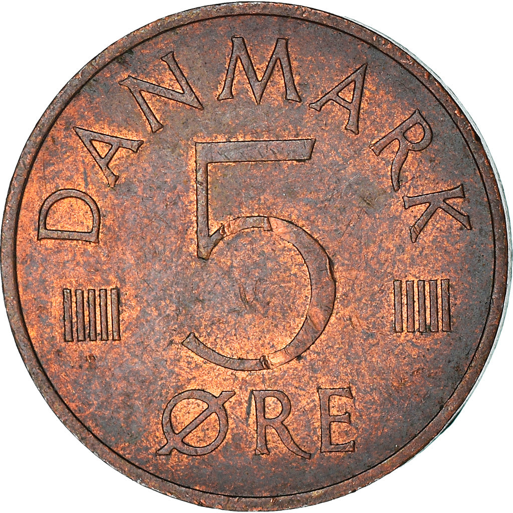 Monnaie, Danemark, Margrethe II, 5 Öre, 1981, Copenhagen, TTB, Copper Clad
