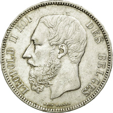 Coin, Belgium, Leopold II, 5 Francs, 5 Frank, 1868, EF(40-45), Silver, KM:24