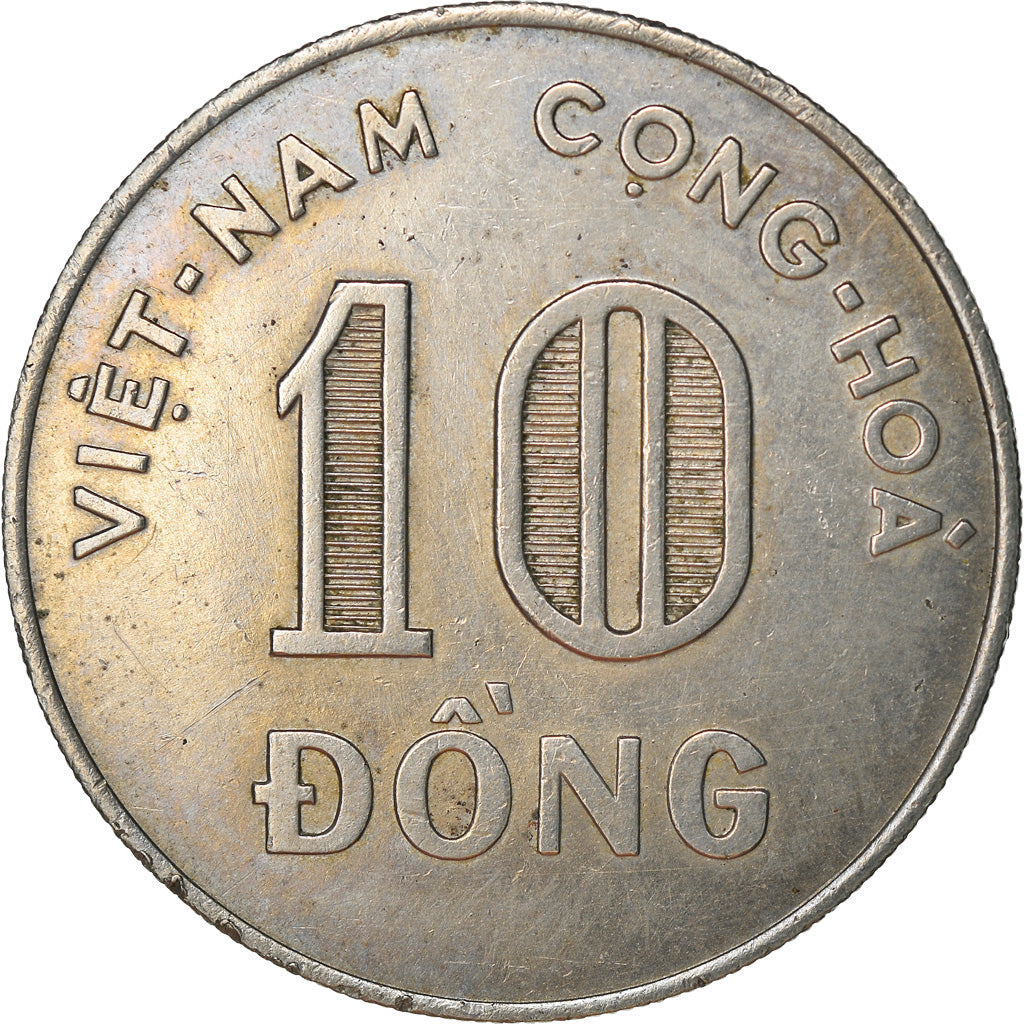 Coin, Vietnam, STATE OF SOUTH VIET NAM, 10 Dông, 1964, Vantaa, EF(40-45)