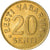 Moneta, Estonia, 20 Senti, 1992, EF(40-45), Aluminium-Brąz, KM:23