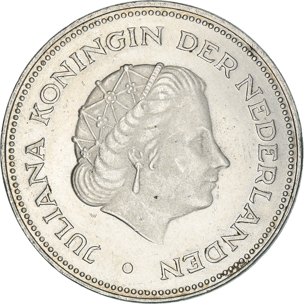 Monnaie, Pays-Bas, Juliana, 10 Gulden, 1970, SUP, Argent, KM:195