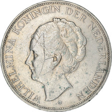 Coin, Netherlands, Wilhelmina I, 2-1/2 Gulden, 1929, EF(40-45), Silver, KM:165