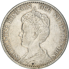 Moeda, Países Baixos, Wilhelmina I, Gulden, 1915, VF(30-35), Prata, KM:148
