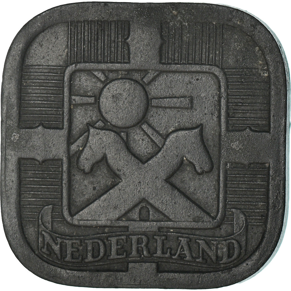 Coin, Netherlands, Wilhelmina I, 5 Cents, 1941, VF(30-35), Zinc, KM:172