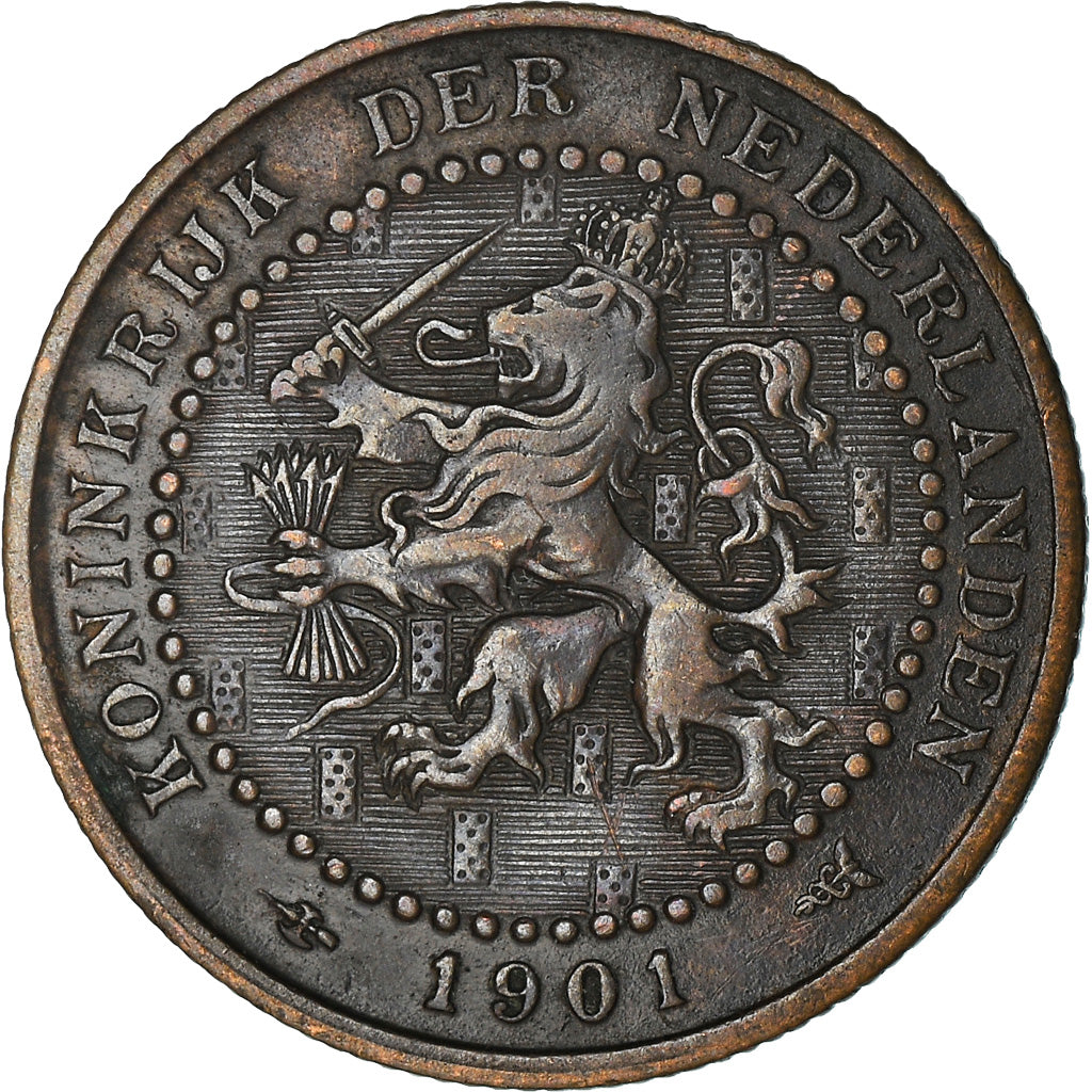 Münze, Niederlande, Wilhelmina I, Cent, 1901, SS, Bronze, KM:130