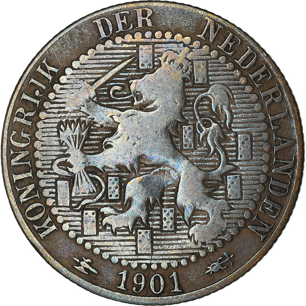 Moneta, Paesi Bassi, Wilhelmina I, Cent, 1901, MB+, Bronzo, KM:131