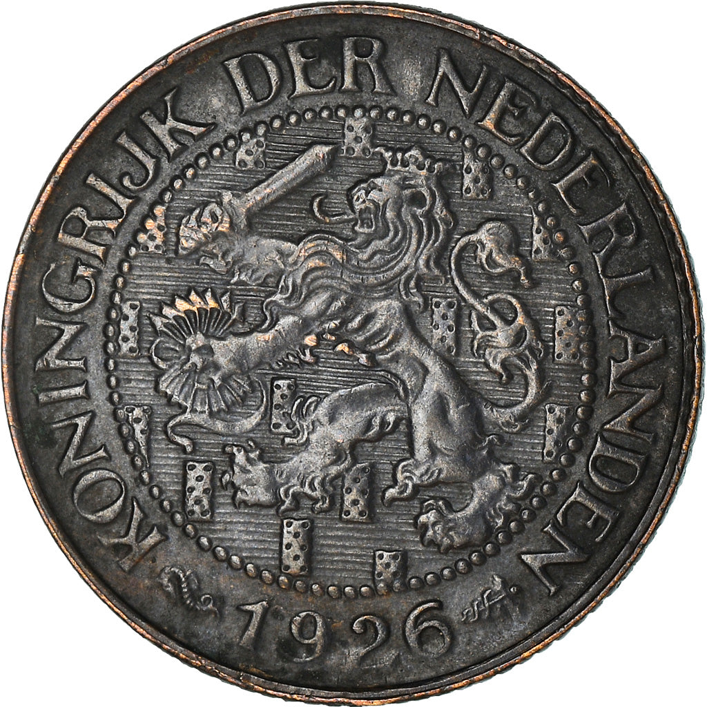 Coin, Netherlands, Wilhelmina I, Cent, 1926, AU(50-53), Bronze, KM:152