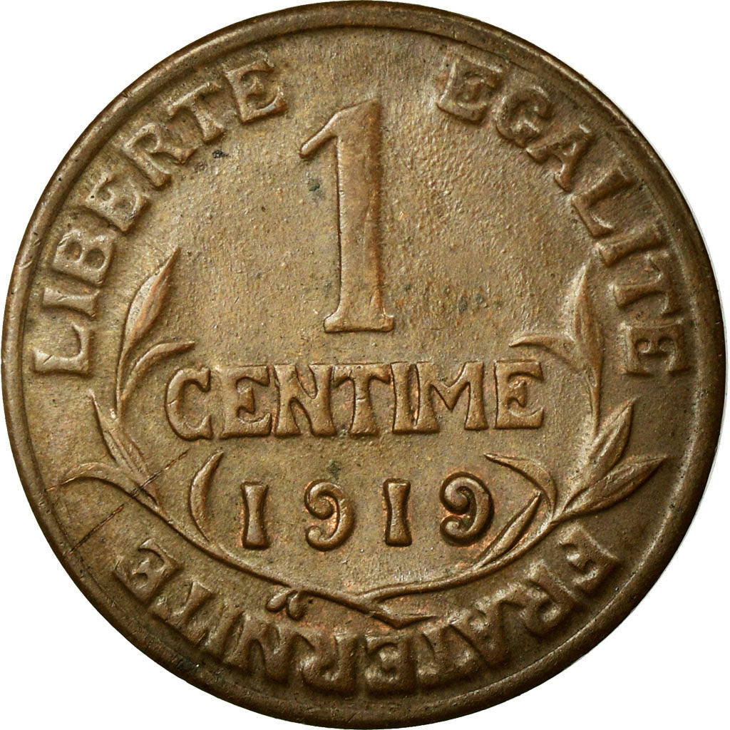 Coin, France, Dupuis, Centime, 1919, AU(55-58), Bronze, KM:840, Gadoury:90