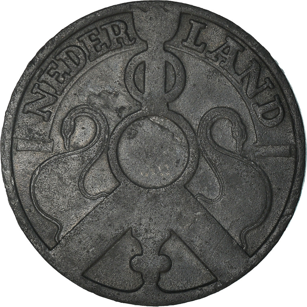 Coin, Netherlands, Wilhelmina I, 2-1/2 Cent, 1941, VF(30-35), Zinc, KM:171