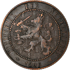 Coin, Netherlands, Wilhelmina I, 2-1/2 Cent, 1906, EF(40-45), Bronze, KM:134