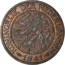 Coin, Netherlands, Wilhelmina I, 2-1/2 Cent, 1941, EF(40-45), Bronze, KM:150