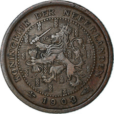 Coin, Netherlands, Wilhelmina I, 1/2 Cent, 1903, EF(40-45), Bronze, KM:133