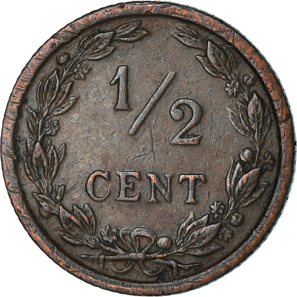 Coin, Netherlands, Wilhelmina I, 1/2 Cent, 1903, EF(40-45), Bronze, KM:133