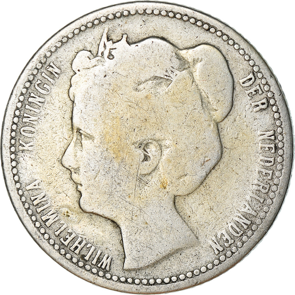 Coin, Netherlands, Wilhelmina I, 25 Cents, 1901, VF(30-35), Silver, KM:120.2